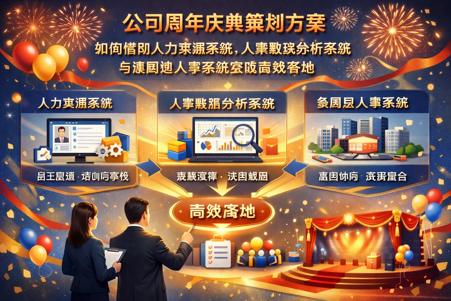 公司周年庆典策划方案如何借助人力资源系统、人事数据分析系统与集团型人事系统实现高效落地