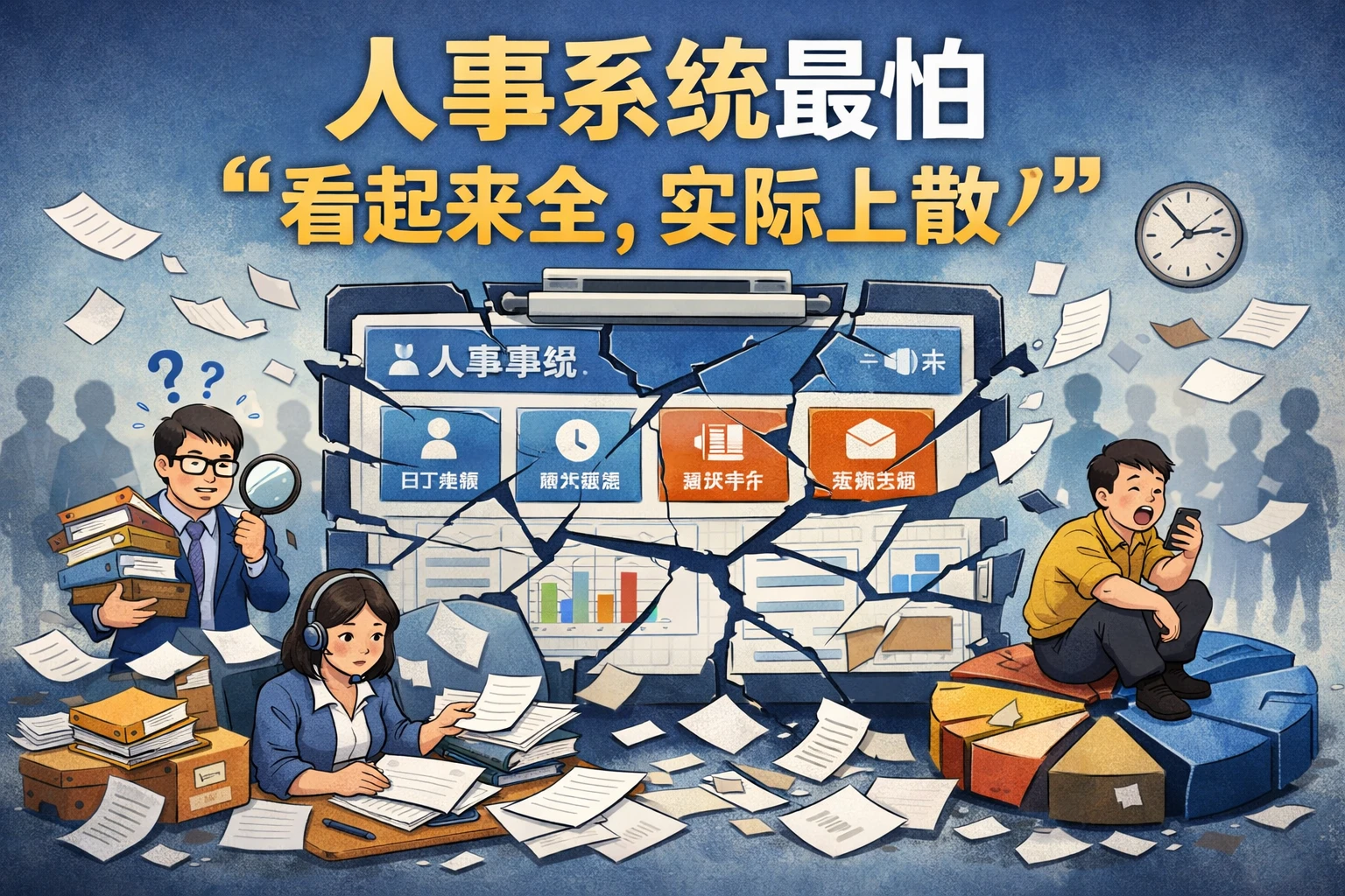 人事系统最怕“看起来全，实际上散”