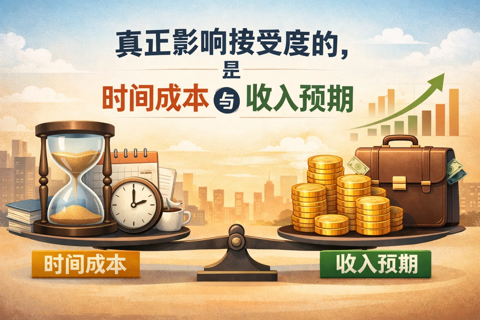 真正影响接受度的，是时间成本与收入预期