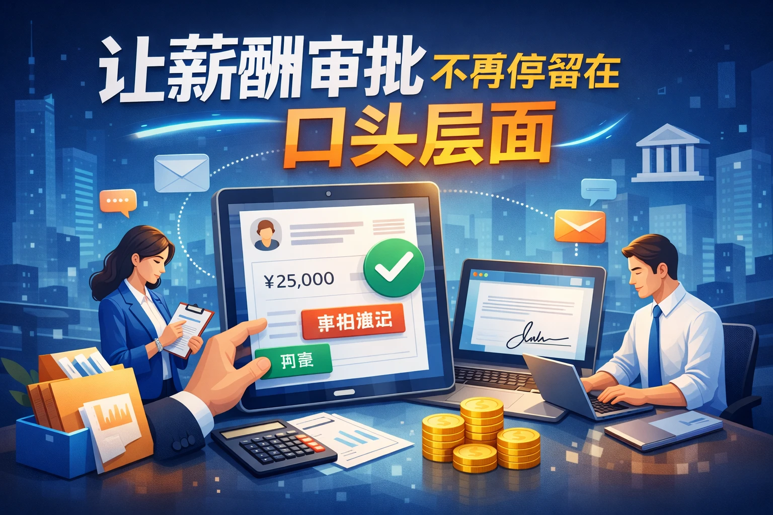 让薪酬审批不再停留在口头层面