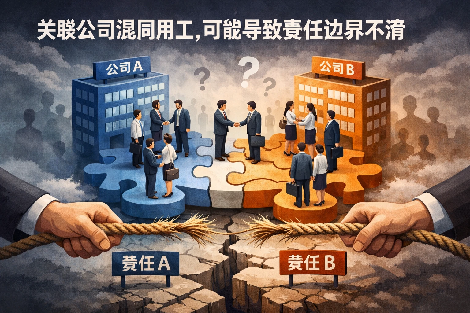 关联公司混同用工,可能导致责任边界不清