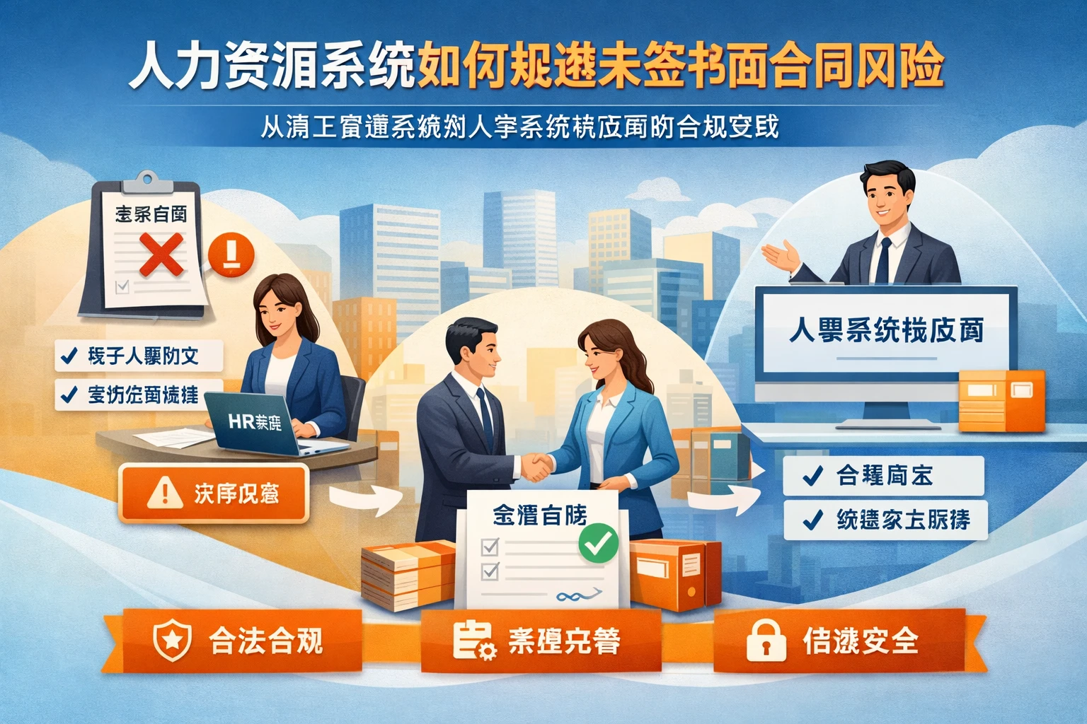 人力资源系统如何规避未签书面合同风险：从员工管理系统到人事系统供应商的合规实践