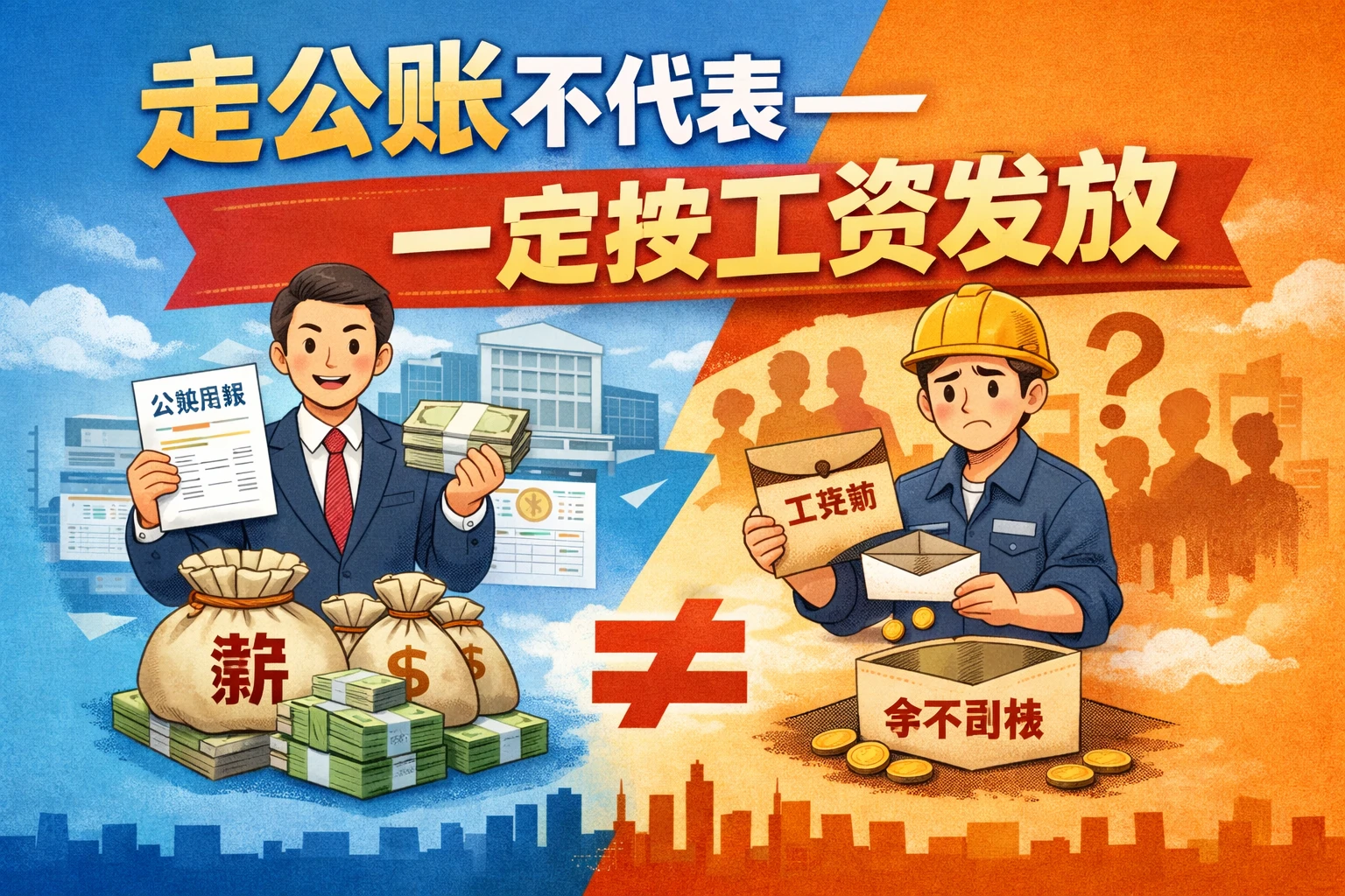 走公账不代表一定按工资发放