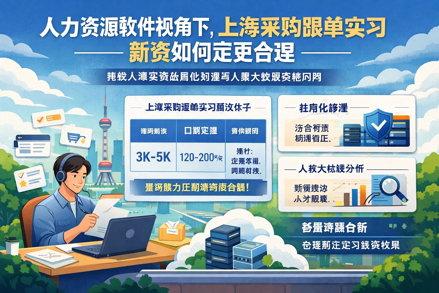 人力资源软件视角下，上海采购跟单实习薪资如何定更合理：兼谈人事系统私有化部署与人事大数据系统应用