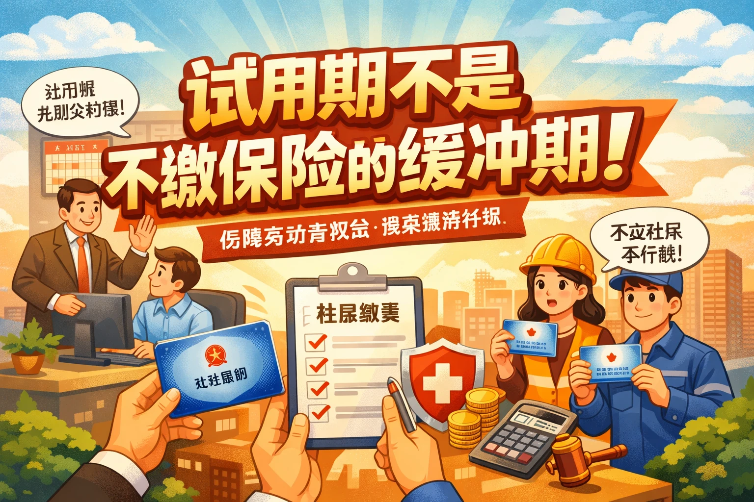 试用期不是不缴保险的缓冲期