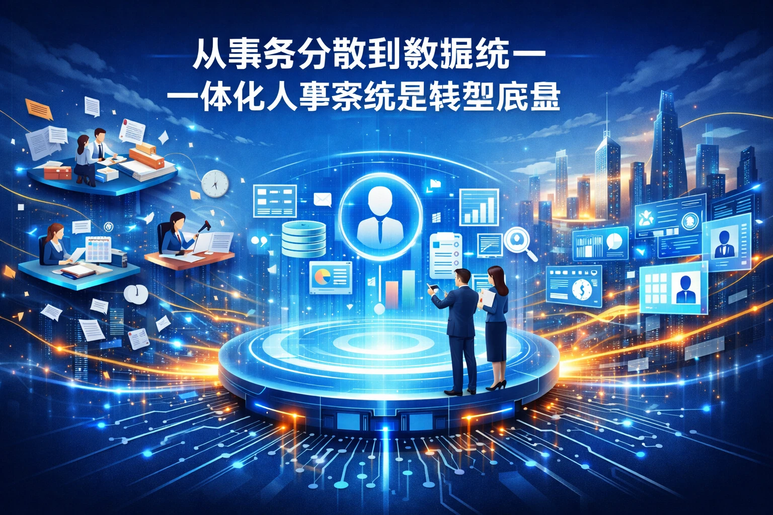 从事务分散到数据统一，一体化人事系统是转型底盘