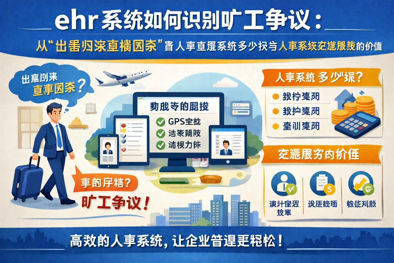 ehr系统如何识别旷工争议：从“出差归来直接回家”看人事管理系统多少钱与人事系统实施服务的价值
