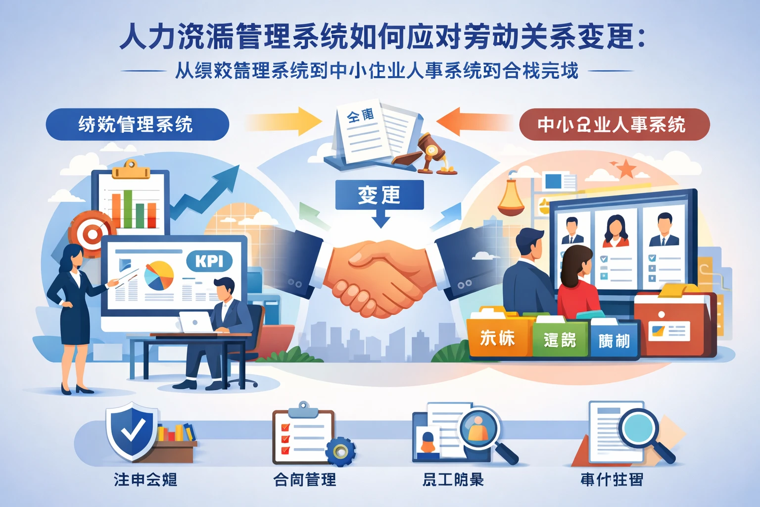 人力资源管理系统如何应对劳动关系变更:从绩效管理系统到中小企业人事系统的合规实践
