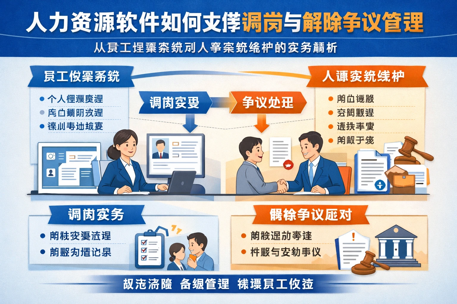 人力资源软件如何支撑调岗与解除争议管理：从员工档案系统到人事系统维护的实务解析