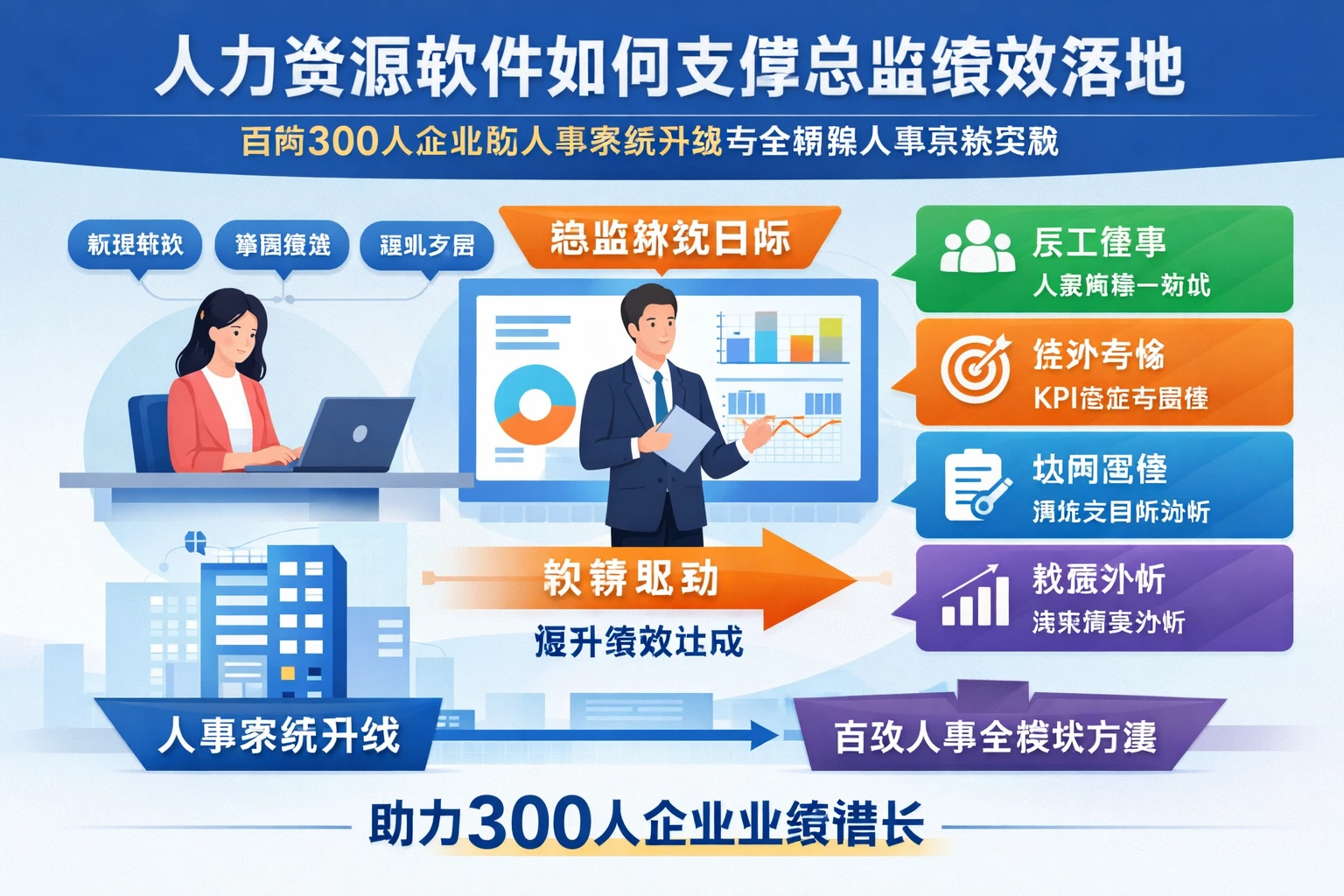 人力资源软件如何支撑总监绩效落地：面向300人企业的人事系统升级与全模块人事系统实践