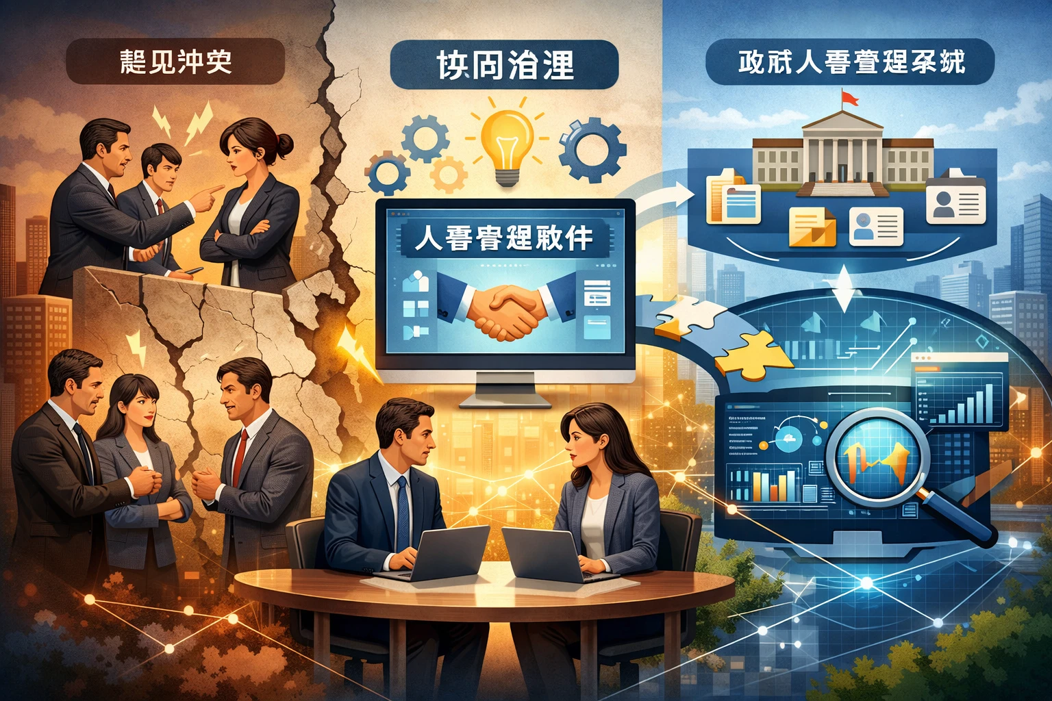 人事管理软件如何化解组织分歧:从意见冲突到政府人事管理系统与人事大数据系统的协同治理