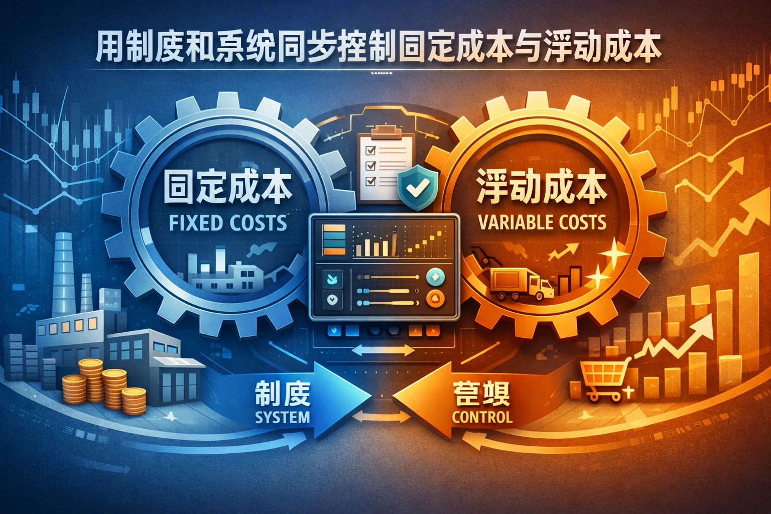 用制度和系统同步控制固定成本与浮动成本