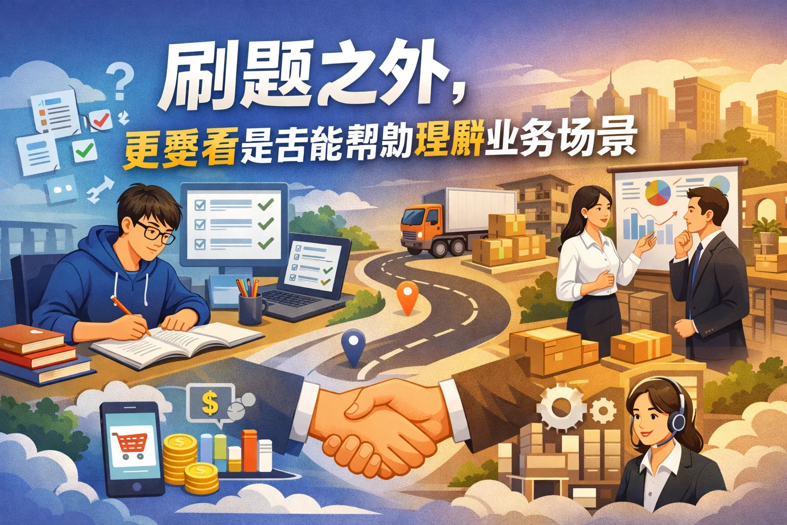 刷题之外,更要看是否能帮助理解业务场景