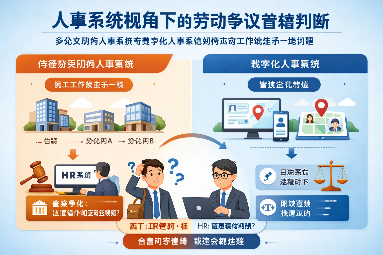 人事系统视角下的劳动争议管辖判断:多分支机构人事系统与数字化人事系统如何应对工作地点不一致问题