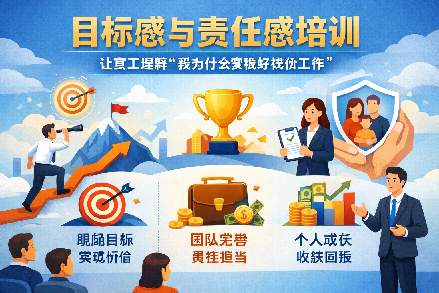 目标感与责任感培训,让员工理解“我为什么要做好这份工作”