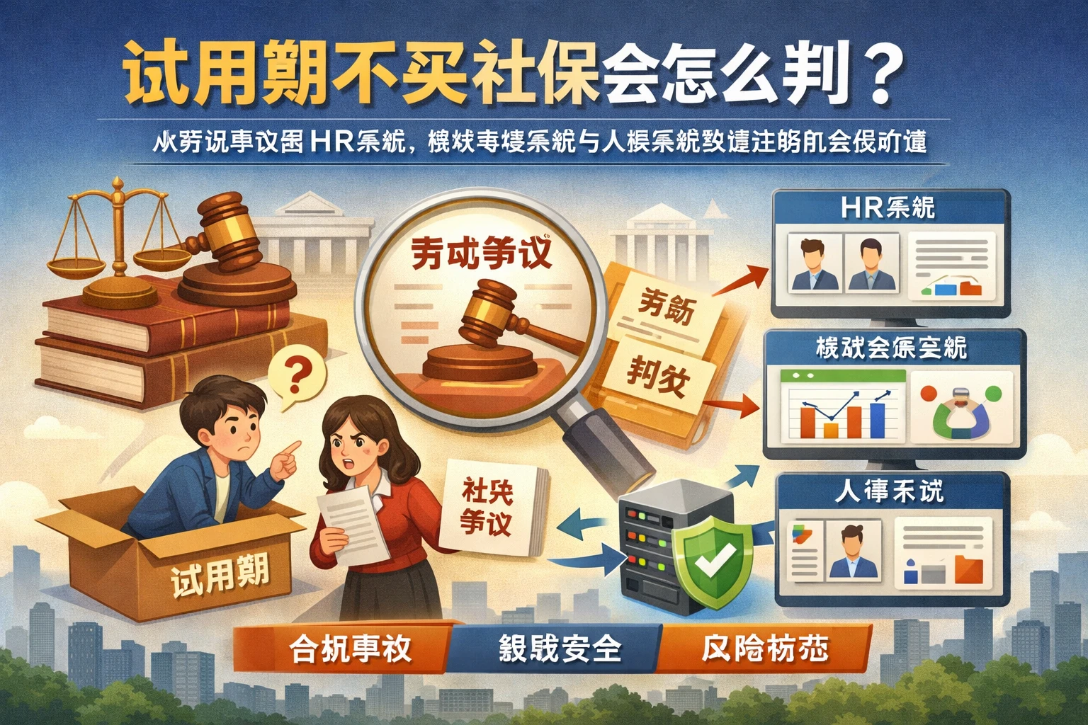 试用期不买社保会怎么判？从劳动争议看HR系统、绩效考核系统与人事系统数据迁移的合规价值