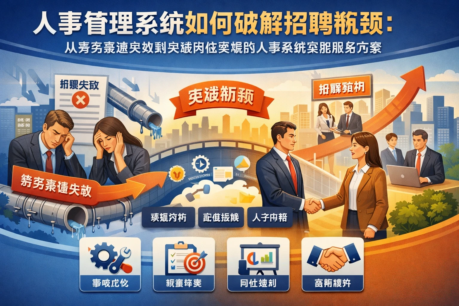 人事管理系统如何破解招聘瓶颈:从劳务渠道失效到关键岗位突破的人事系统实施服务方案