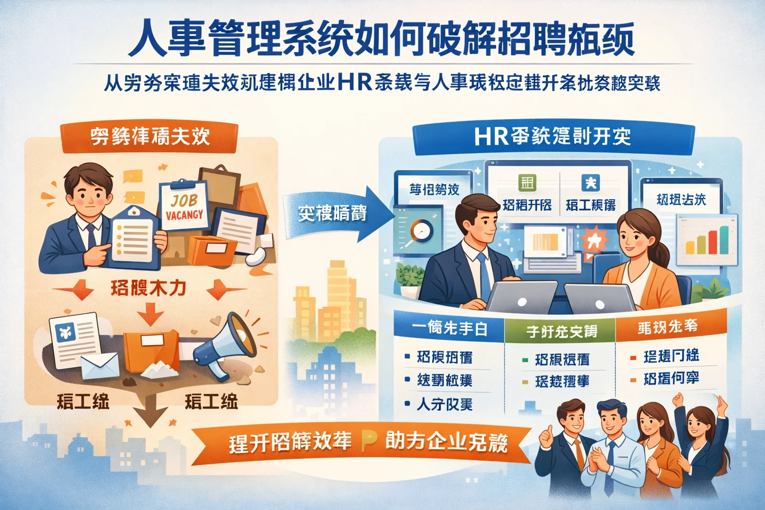 人事管理系统如何破解招聘瓶颈：从劳务渠道失效到连锁企业HR系统与人事系统定制开发的关键突破