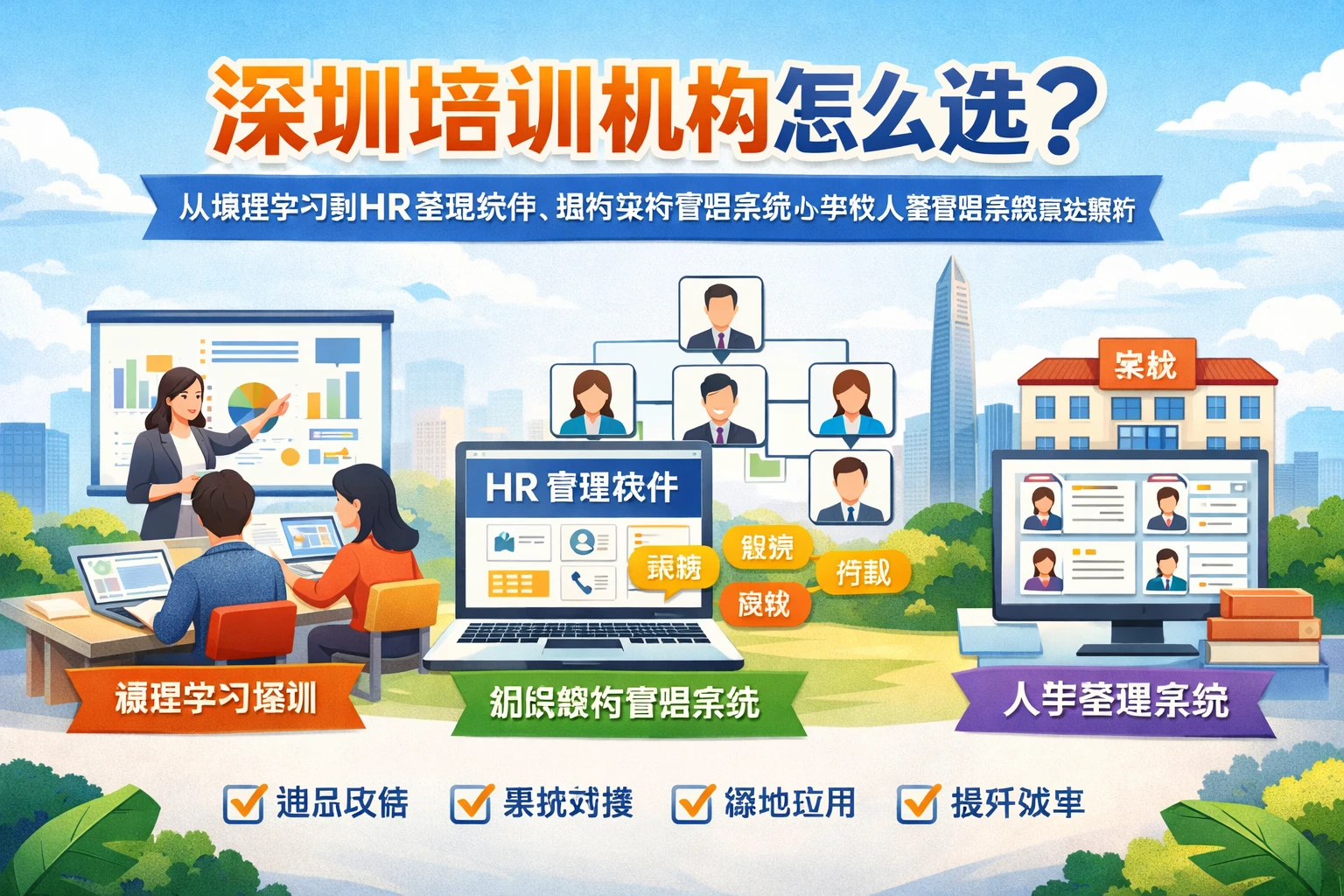 深圳培训机构怎么选？从课程学习到HR管理软件、组织架构管理系统与学校人事管理系统落地全解析