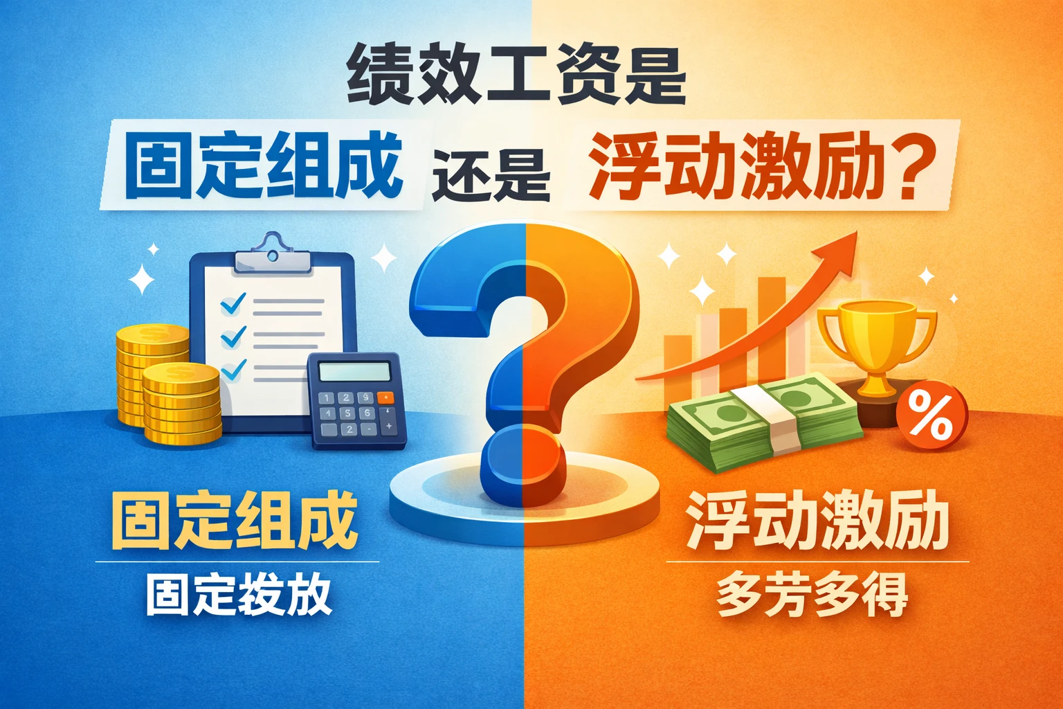 绩效工资是固定组成还是浮动激励