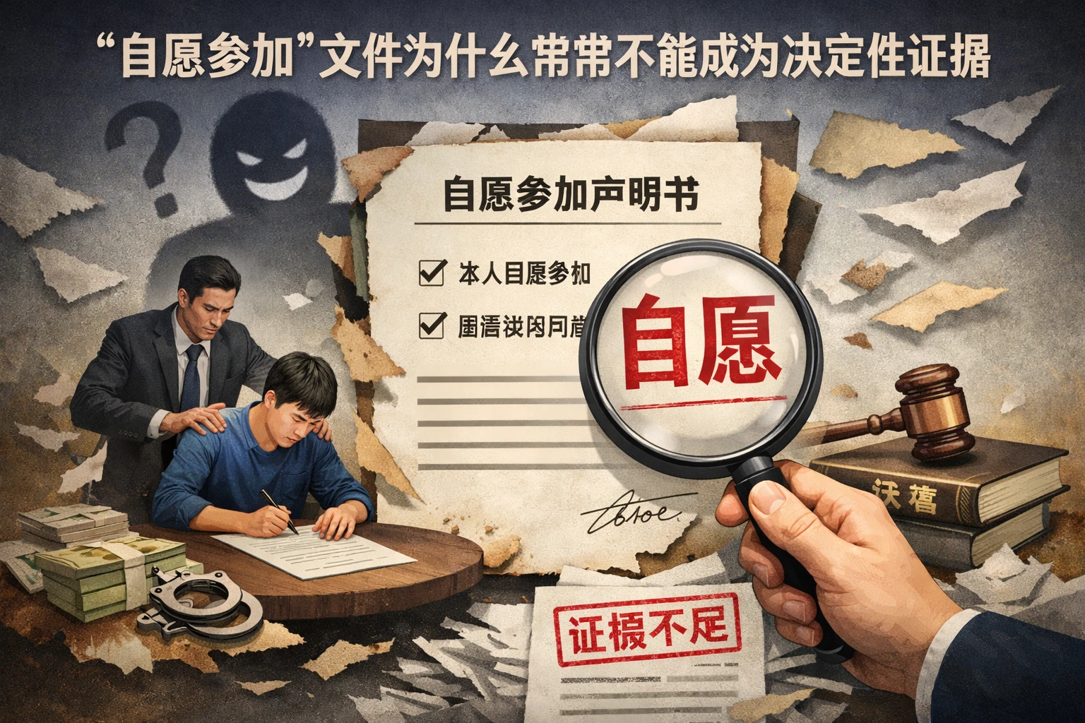 “自愿参加”文件为什么常常不能成为决定性证据
