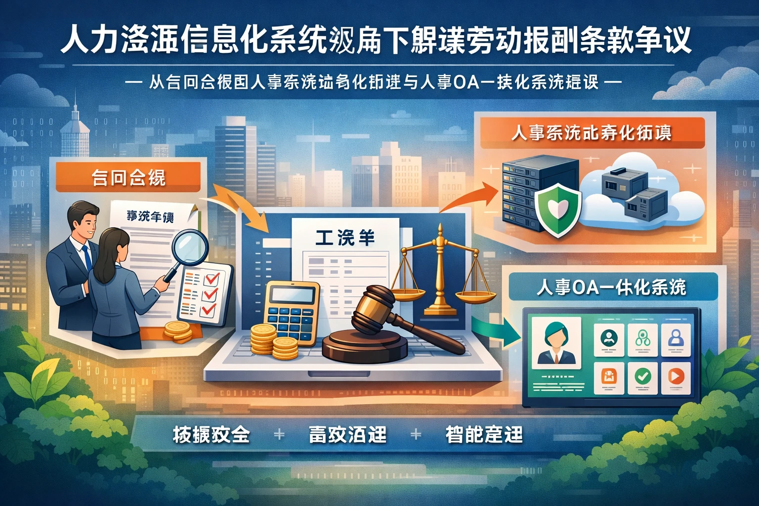 人力资源信息化系统视角下解读劳动报酬条款争议：从合同合规到人事系统私有化部署与人事OA一体化系统建设
