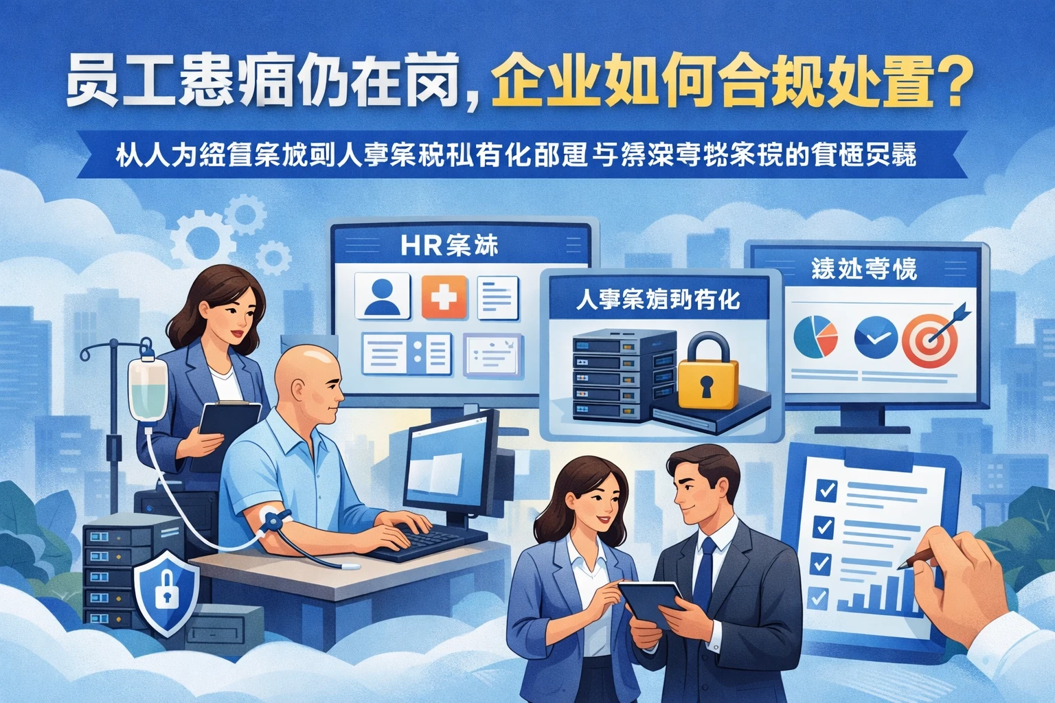 员工患癌仍在岗，企业如何合规处置？从人力资源系统到人事系统私有化部署与绩效考核系统的管理实践