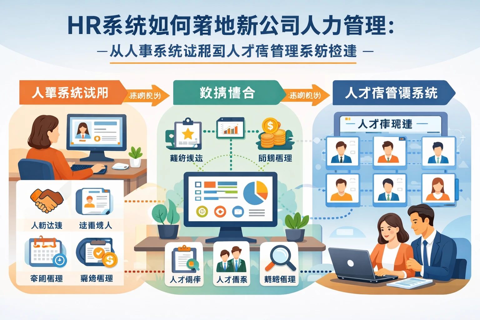 HR系统如何落地新公司人力管理：从人事系统试用到人才库管理系统搭建