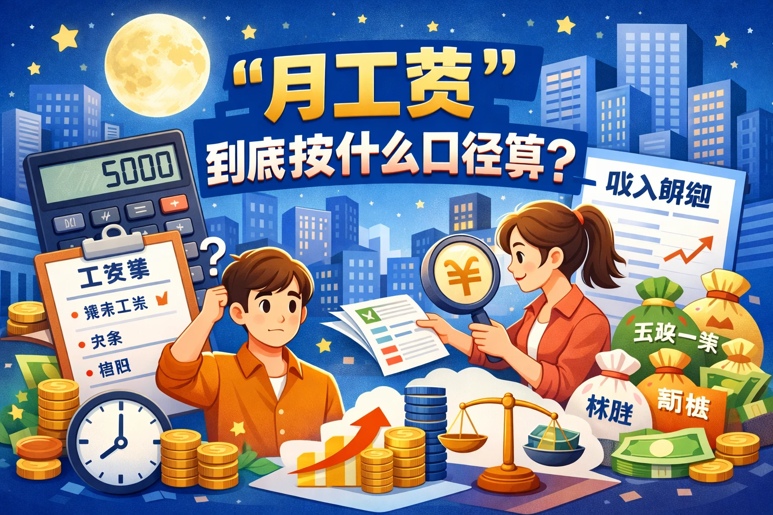 “月工资”到底按什么口径算