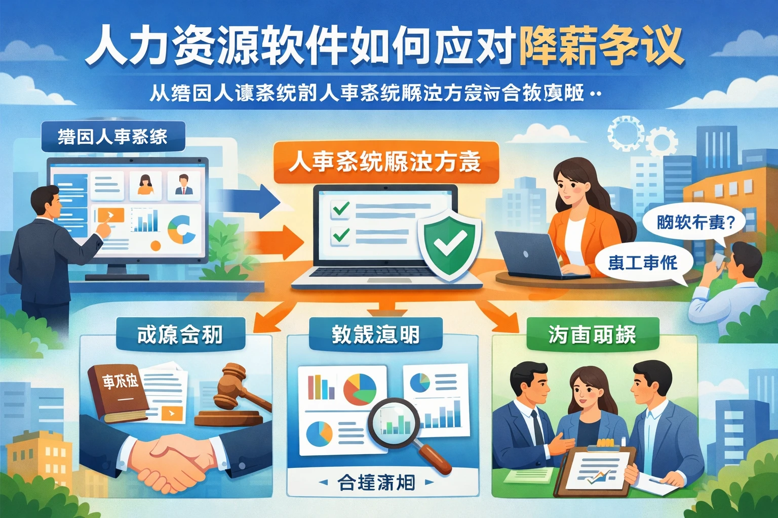 人力资源软件如何应对降薪争议:从集团人事系统到人事系统解决方案的合规落地