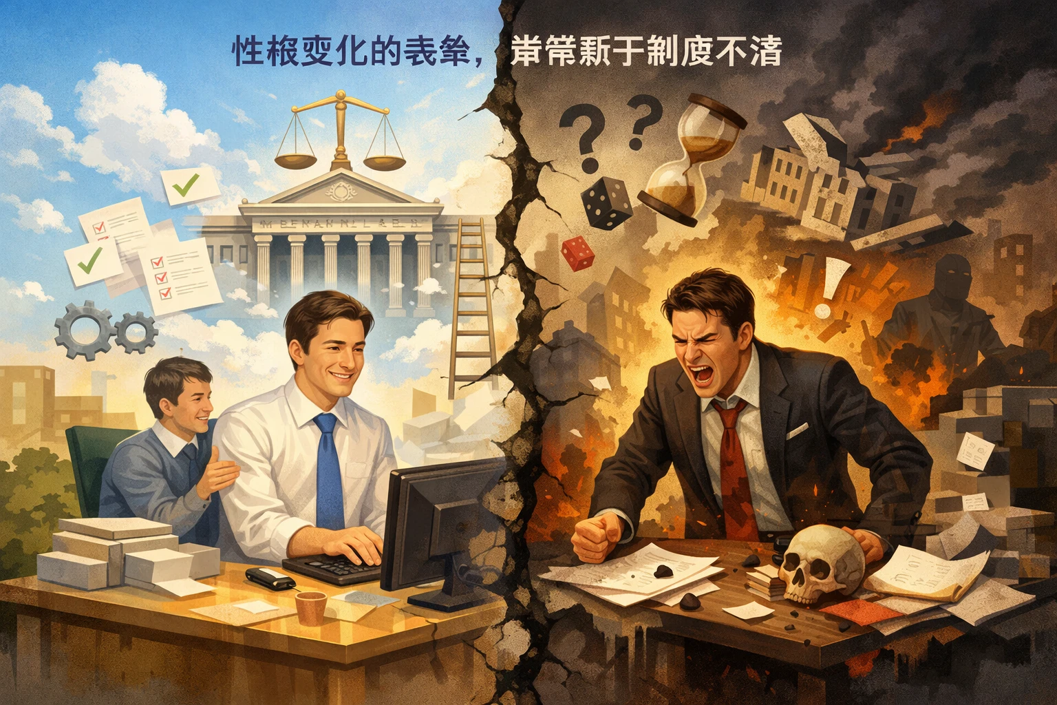 性格变化的表象，常常源于制度不清