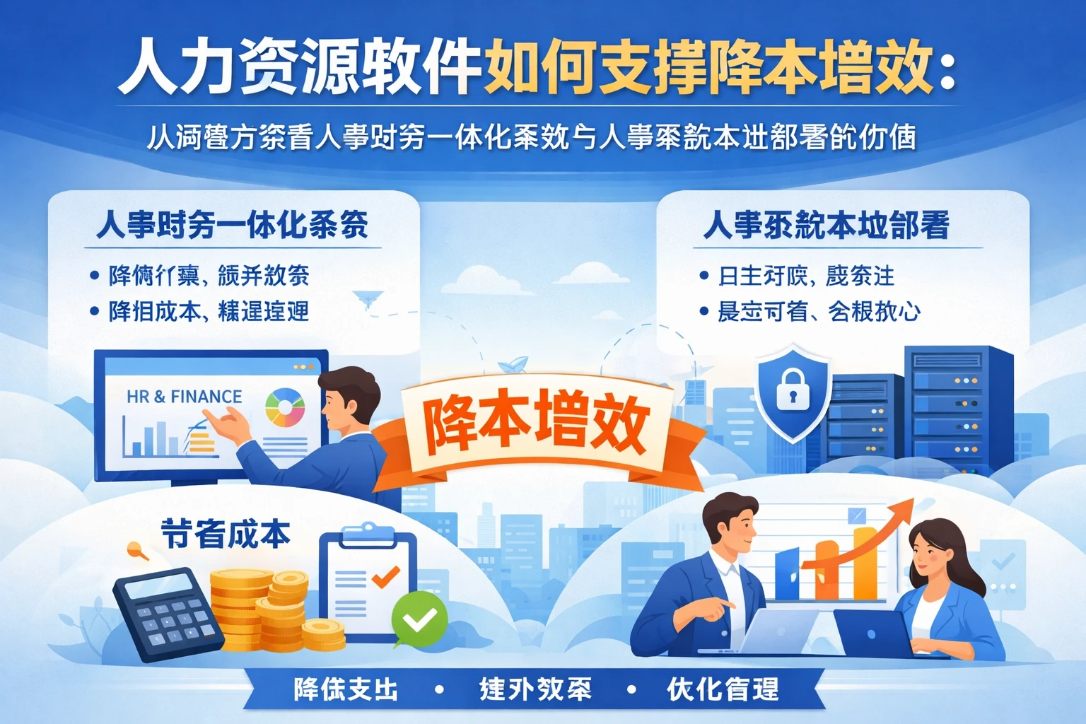 人力资源软件如何支撑降本增效：从调整方案看人事财务一体化系统与人事系统本地部署的价值