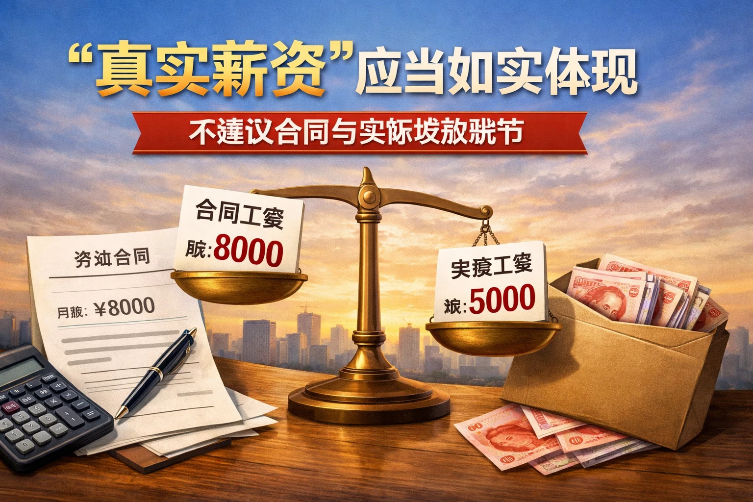 “真实薪资”应当如实体现,不建议合同与实际发放脱节