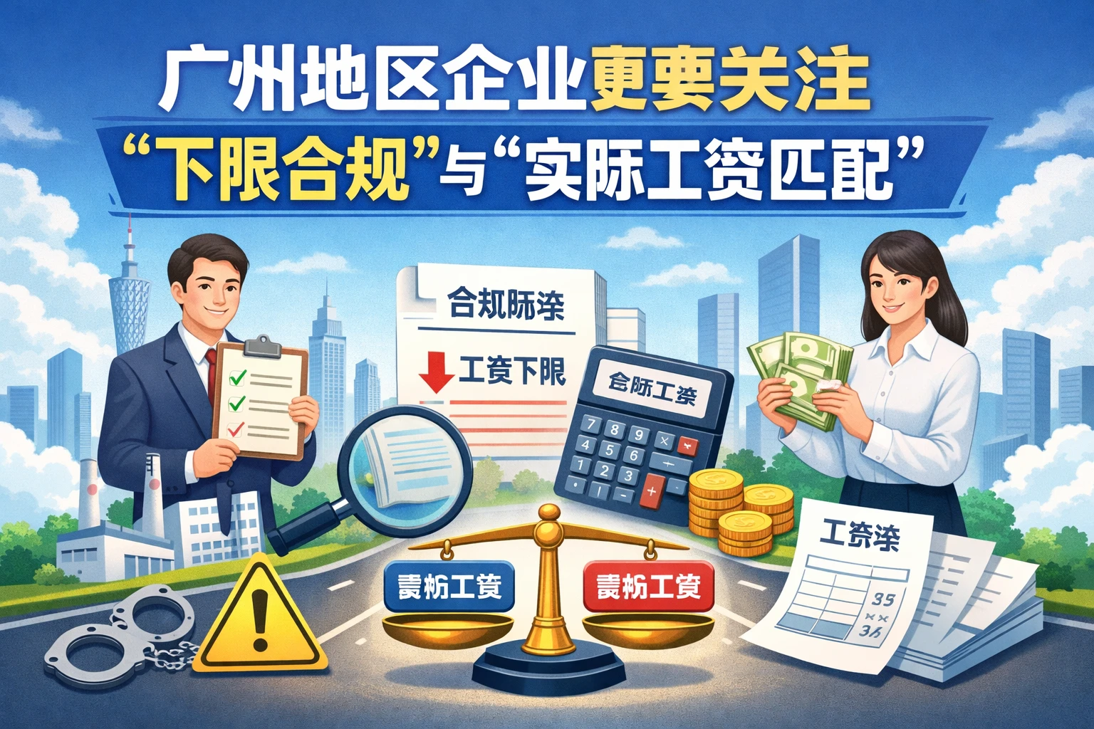 广州地区企业更要关注“下限合规”与“实际工资匹配”
