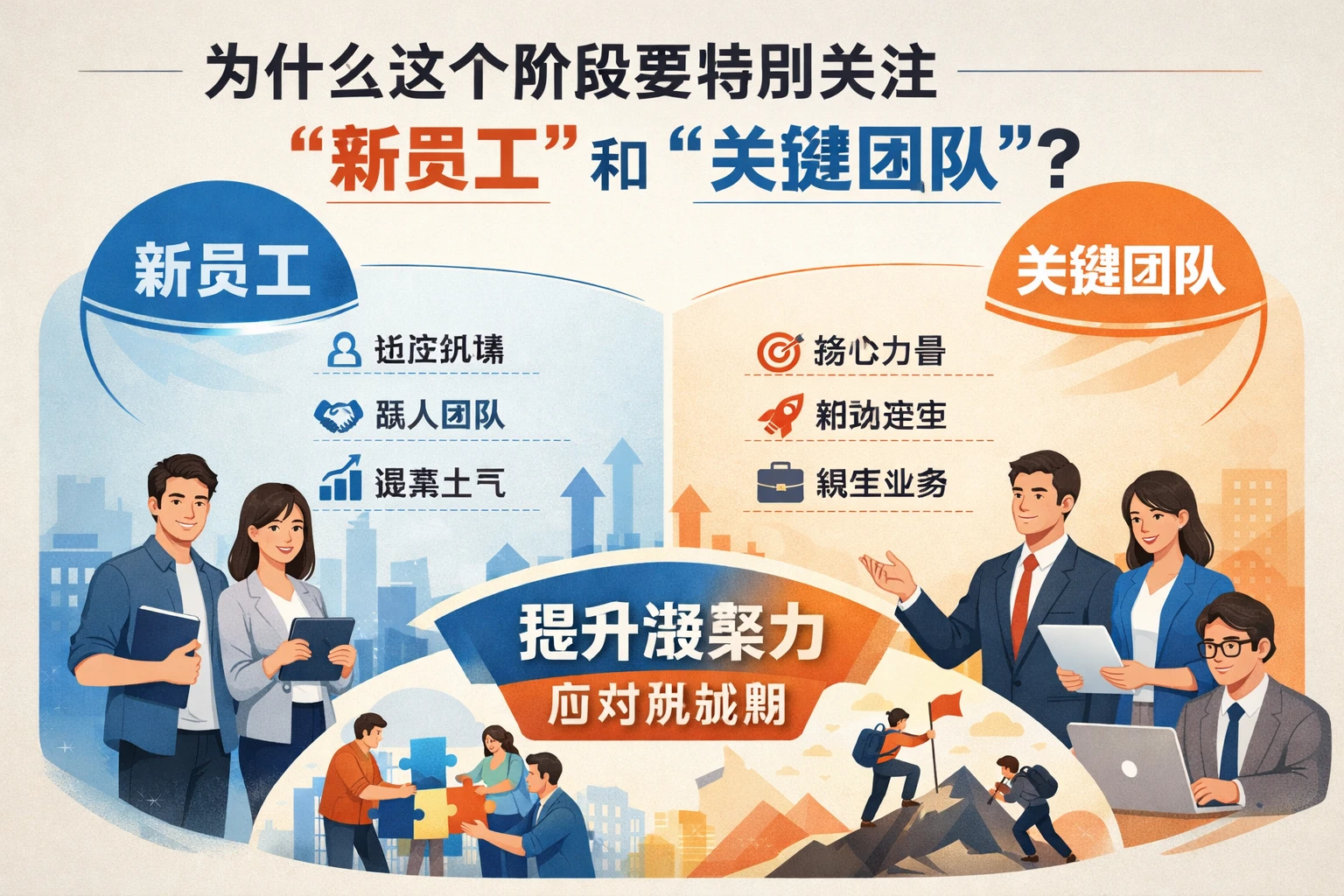 为什么这个阶段要特别关注“新员工”和“关键团队”