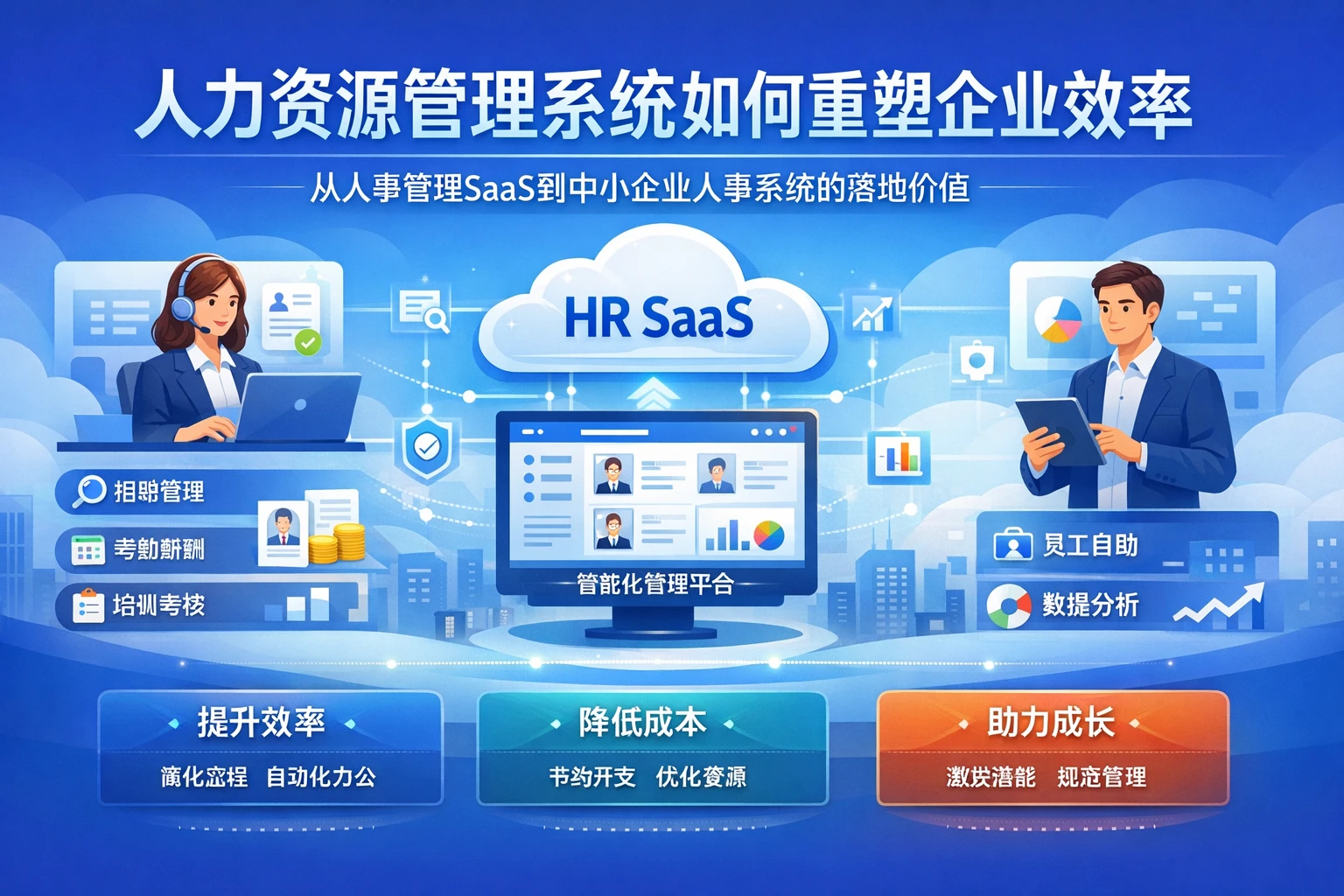 人力资源管理系统如何重塑企业效率：从人事管理SaaS到中小企业人事系统的落地价值