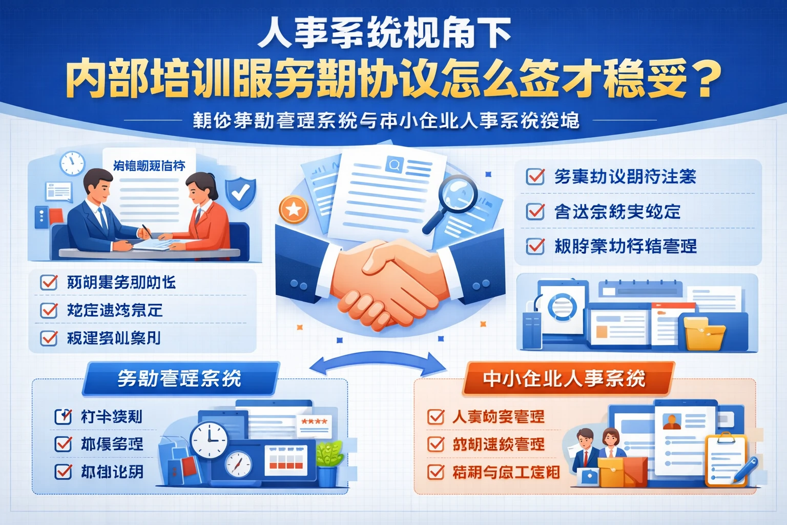 人事系统视角下，内部培训服务期协议怎么签才稳妥？兼谈考勤管理系统与中小企业人事系统落地