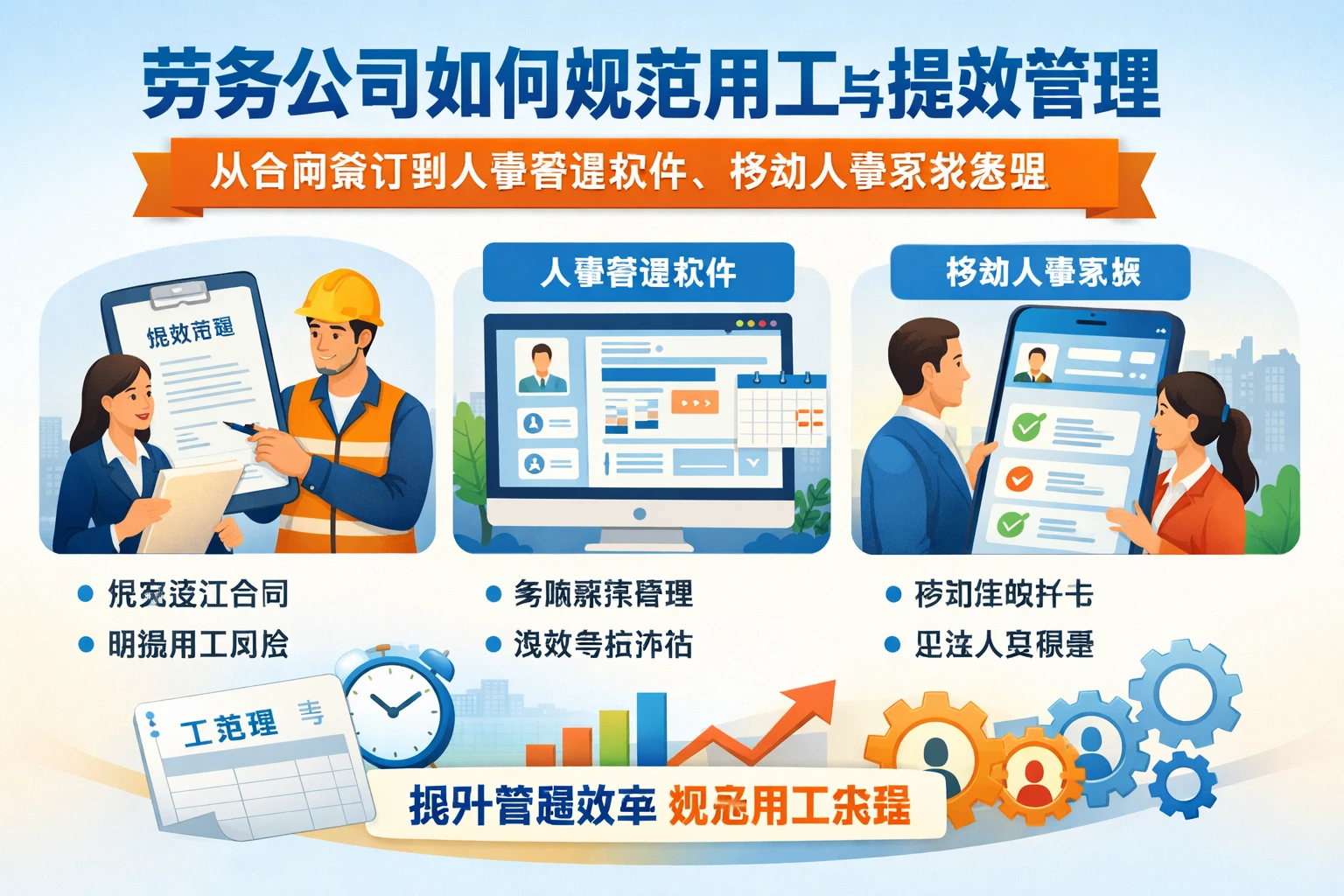 劳务公司如何规范用工与提效管理:从合同签订到人事管理软件、移动人事系统选型