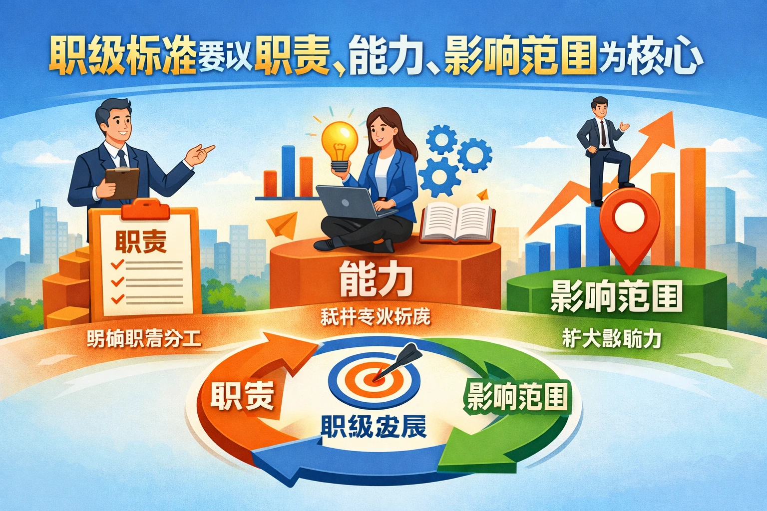 职级标准要以职责、能力、影响范围为核心