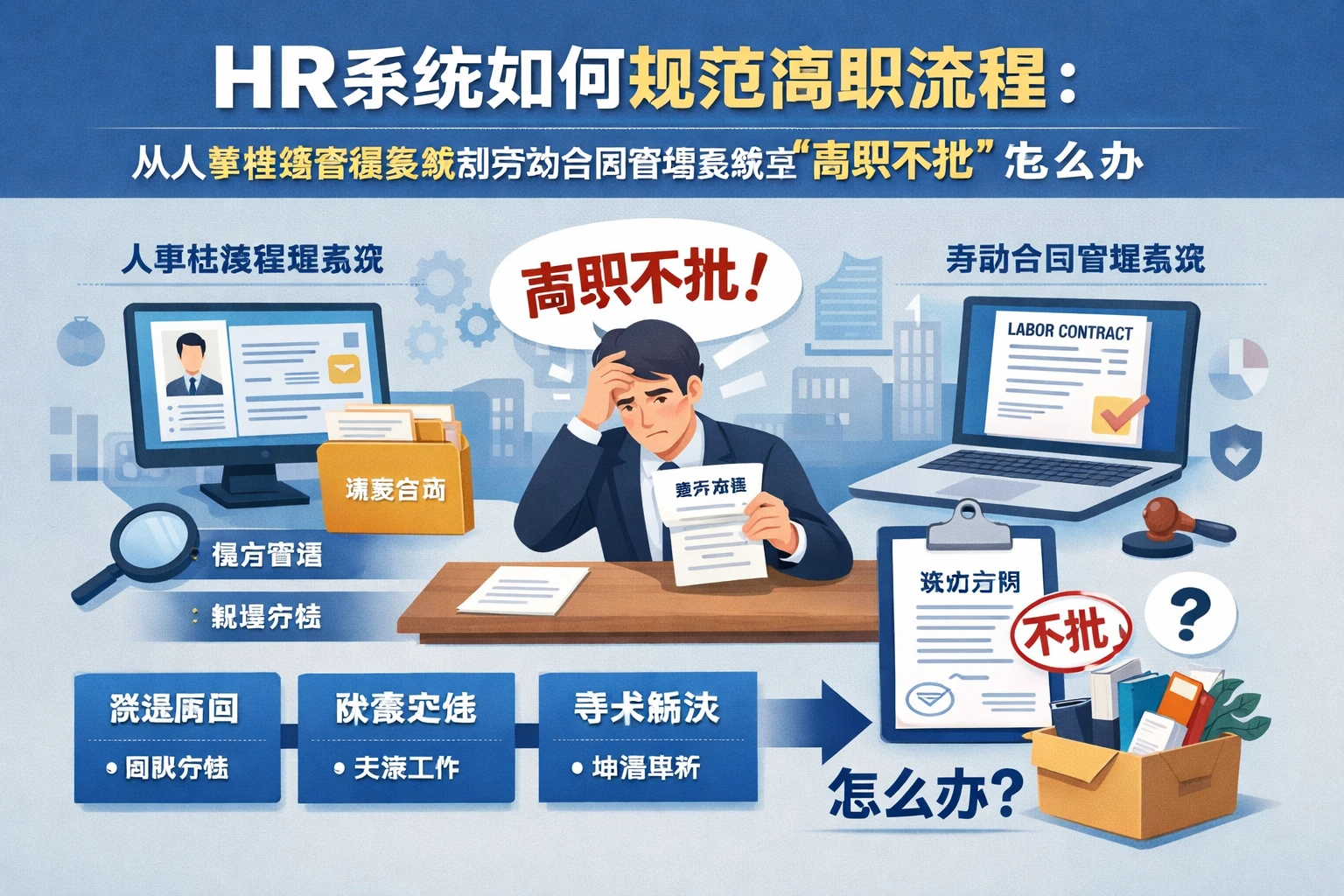 HR系统如何规范离职流程:从人事档案管理系统到劳动合同管理系统看“离职不批”怎么办