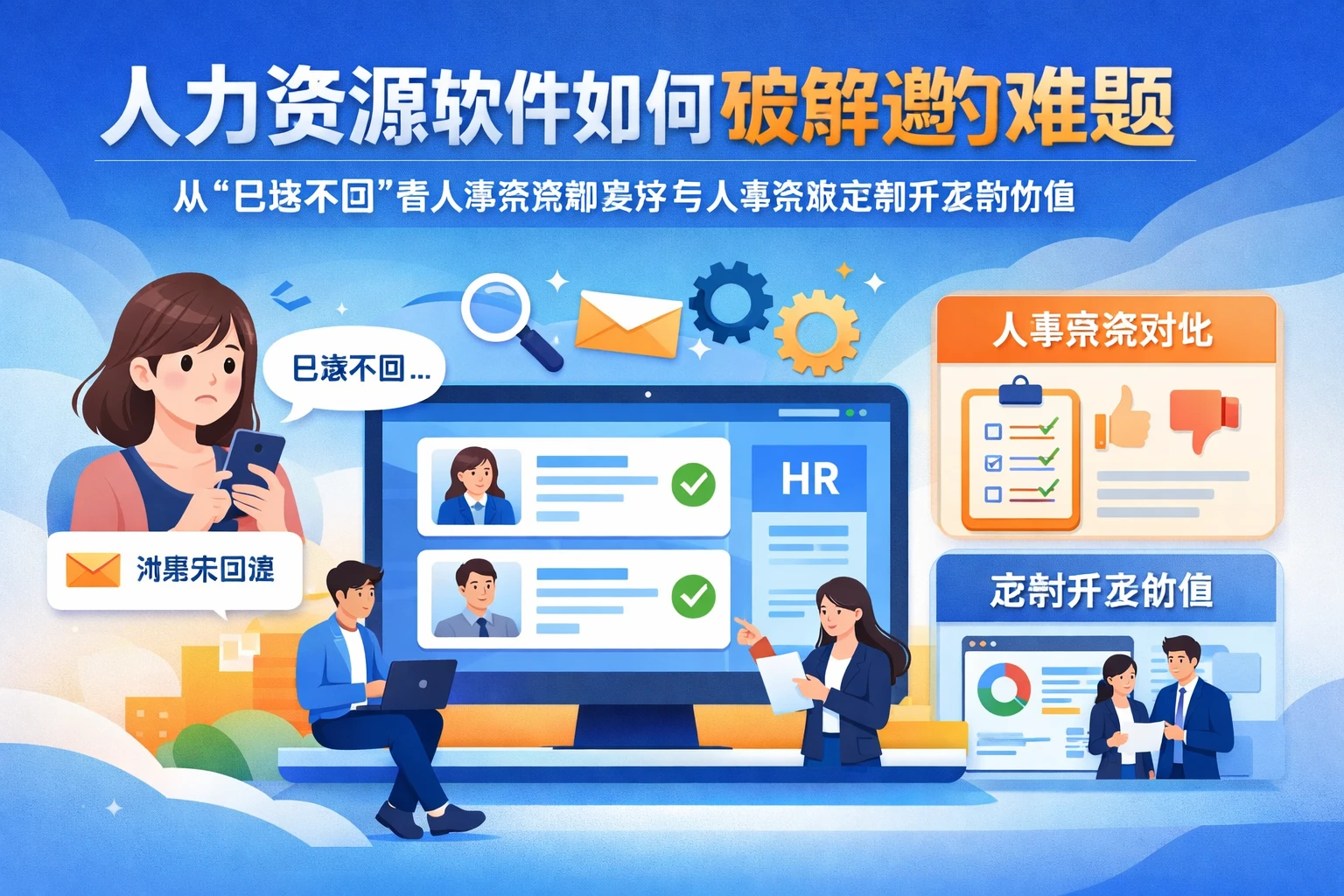 人力资源软件如何破解邀约难题:从“已读不回”看人事系统哪家好与人事系统定制开发的价值
