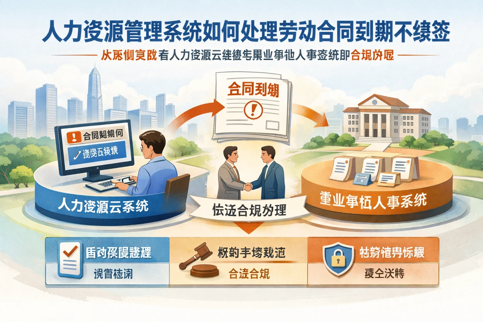 人力资源管理系统如何处理劳动合同到期不续签:从深圳实践看人力资源云系统与事业单位人事系统的合规价值