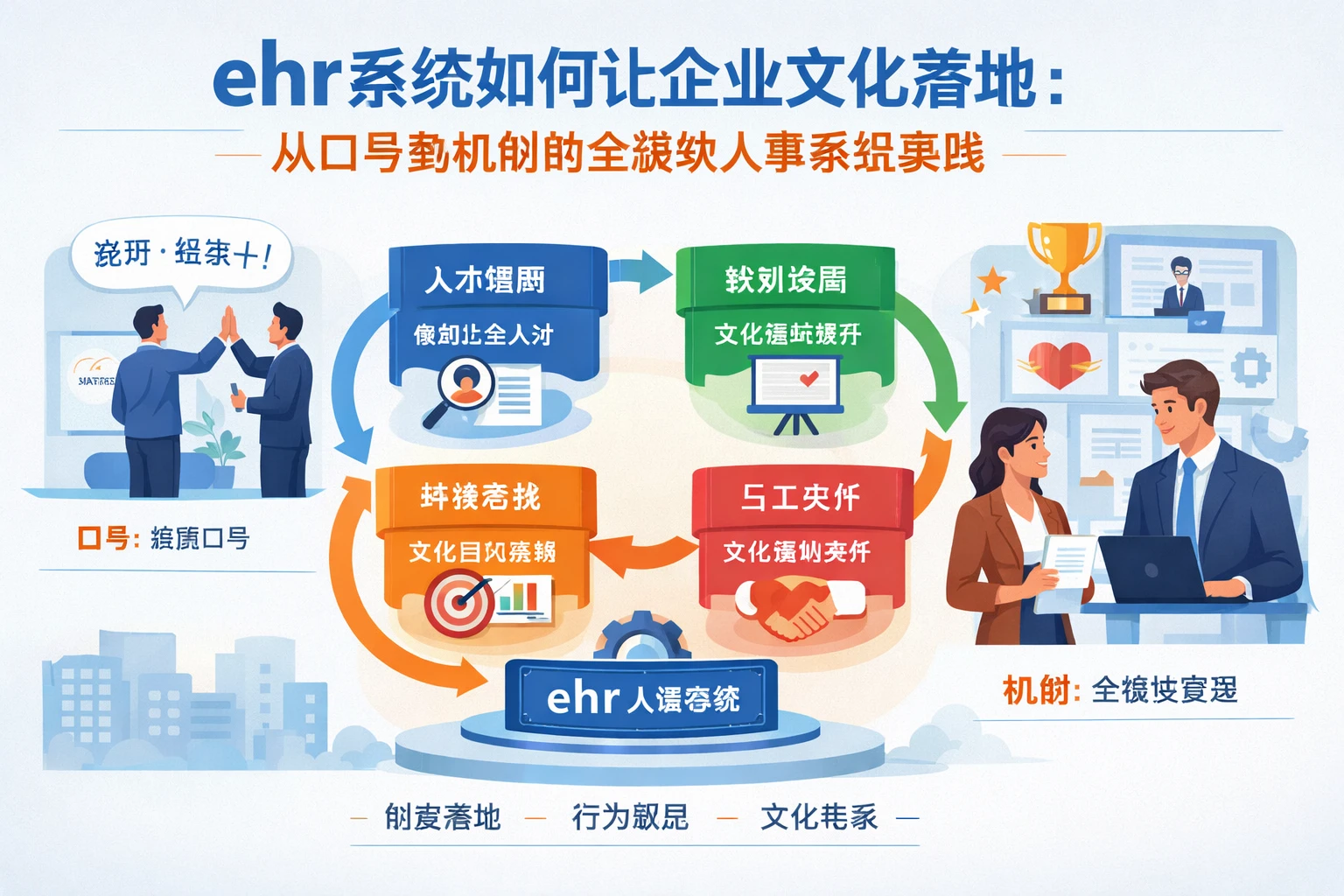 ehr系统如何让企业文化落地:从口号到机制的全模块人事系统实践