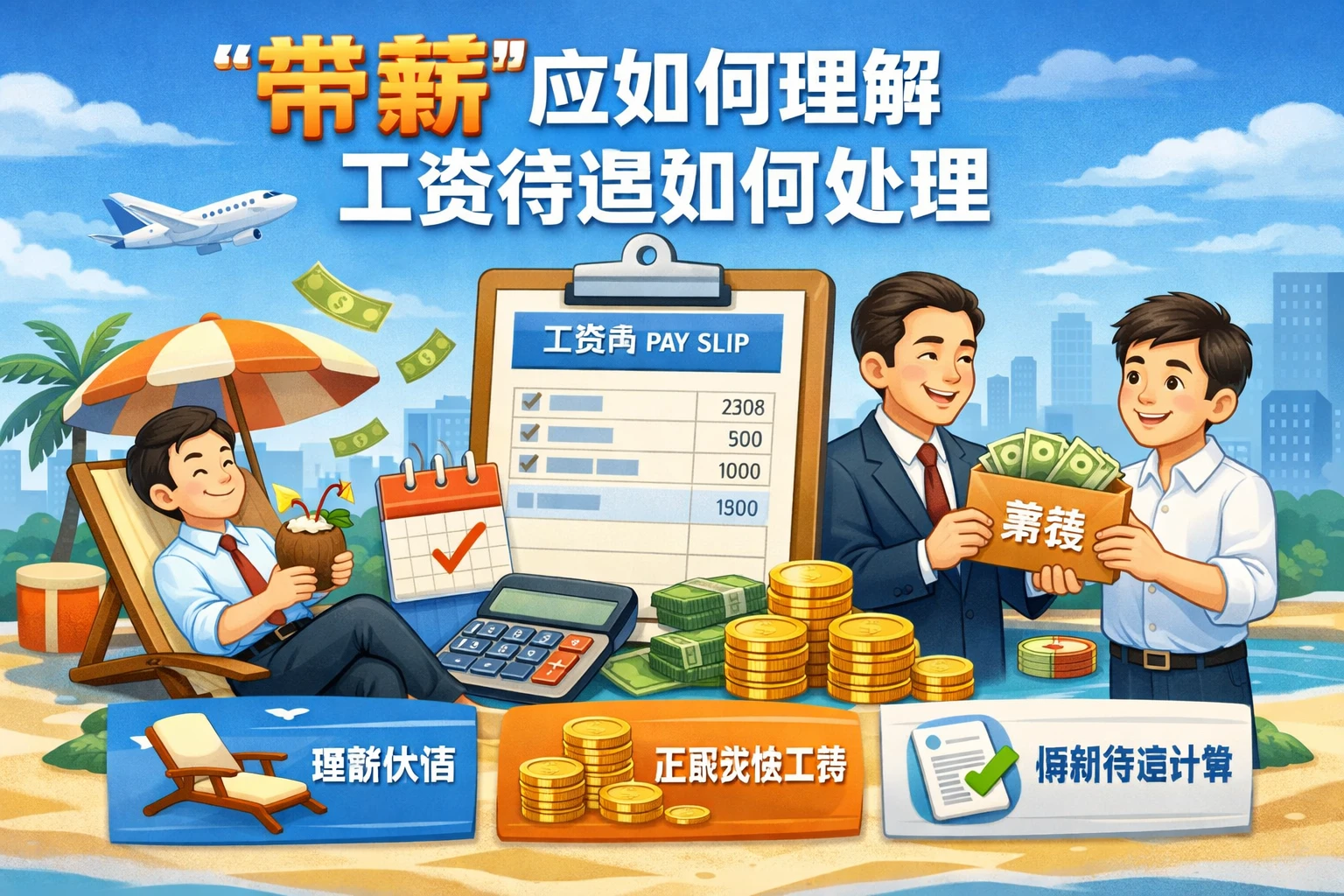 “带薪”应如何理解，工资待遇如何处理