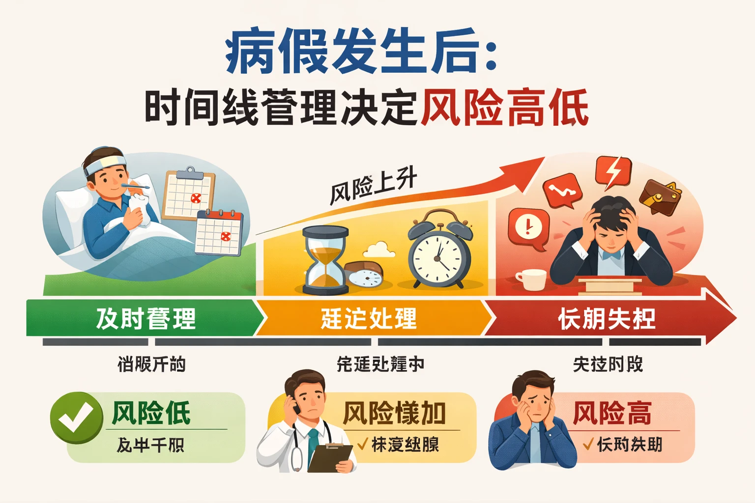 病假发生后，时间线管理决定风险高低