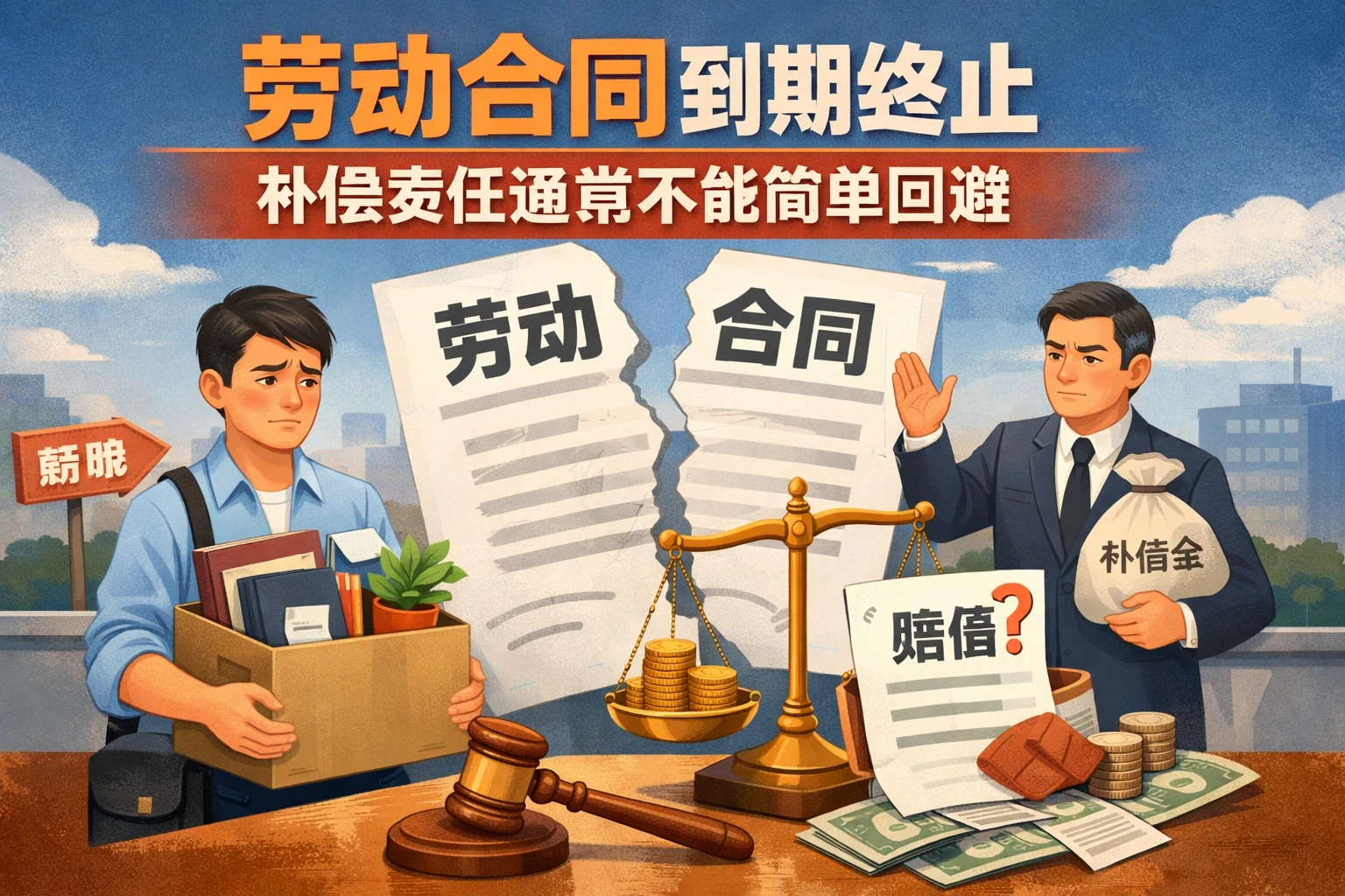 劳动合同到期终止，补偿责任通常不能简单回避