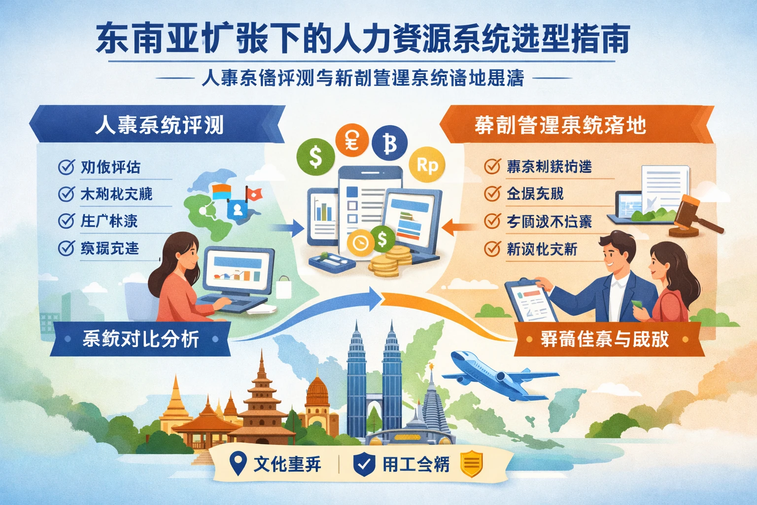 东南亚扩张下的人力资源系统选型指南：人事系统评测与薪酬管理系统落地思路