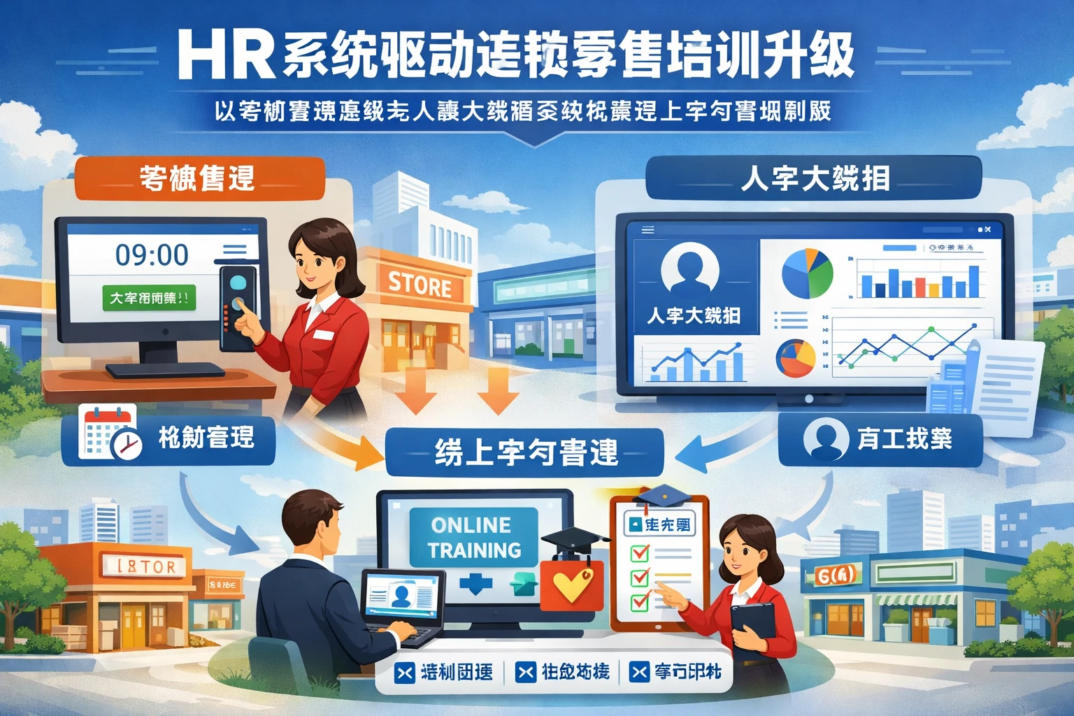 HR系统驱动连锁零售培训升级：以考勤管理系统与人事大数据系统构建线上学习管理制度