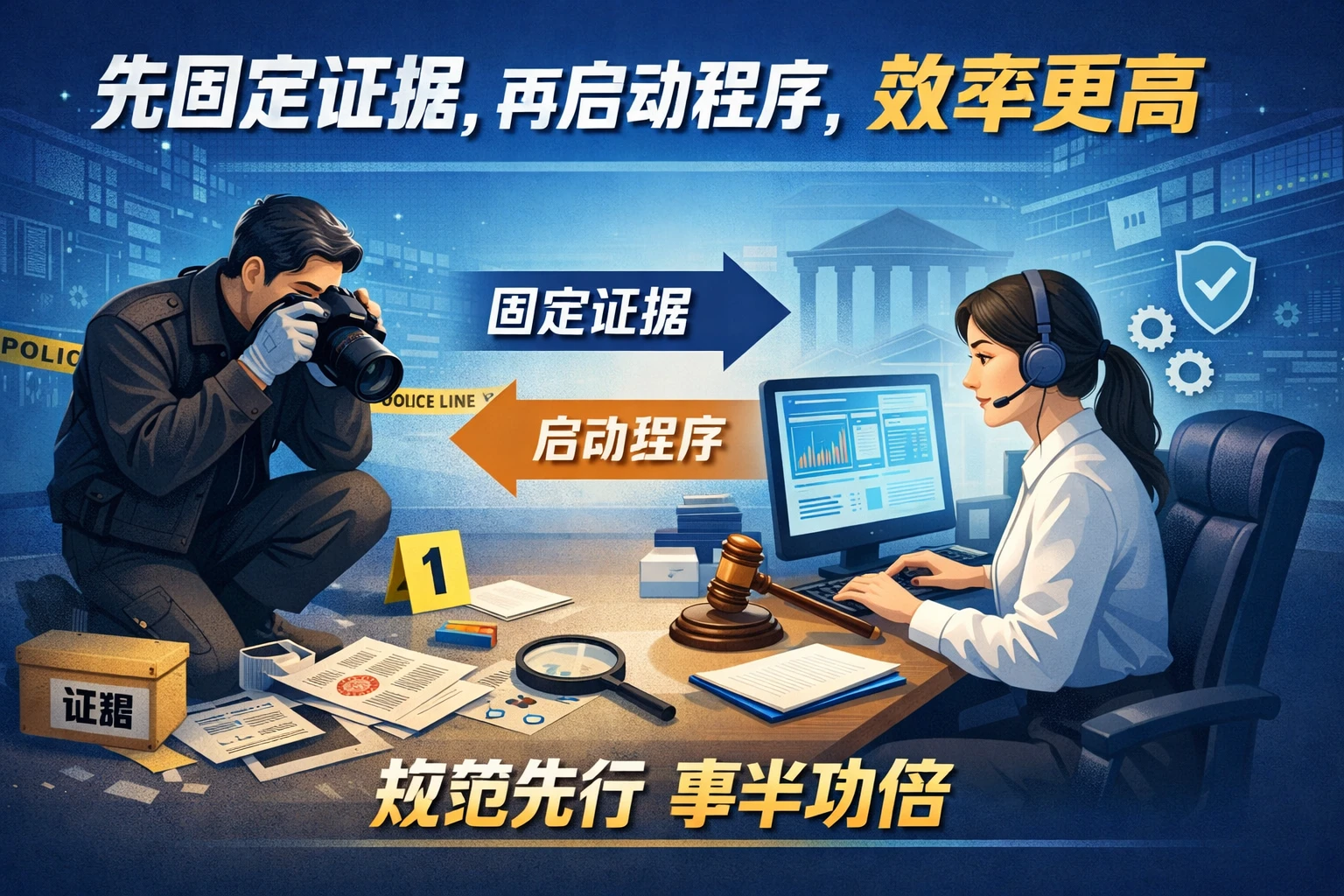 先固定证据，再启动程序，效率更高