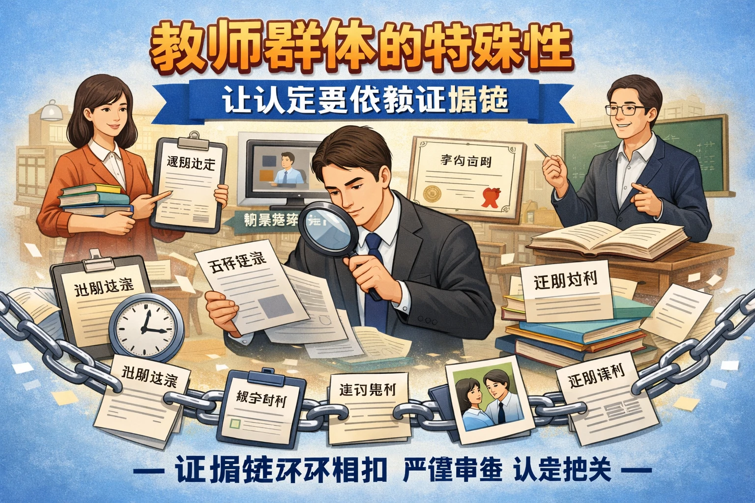 教师群体的特殊性,让认定更依赖证据链